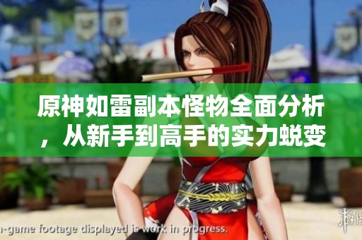原神如雷副本怪物全面分析，从新手到高手的实力蜕变之路