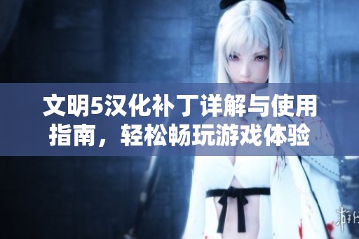 文明5汉化补丁详解与使用指南，轻松畅玩游戏体验