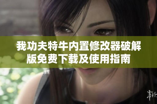 我功夫特牛内置修改器破解版免费下载及使用指南