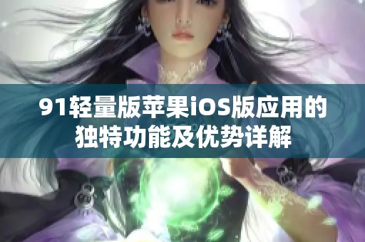 91轻量版苹果iOS版应用的独特功能及优势详解