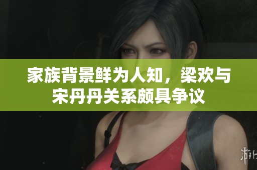 家族背景鲜为人知，梁欢与宋丹丹关系颇具争议