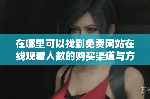 在哪里可以找到免费网站在线观看人数的购买渠道与方法