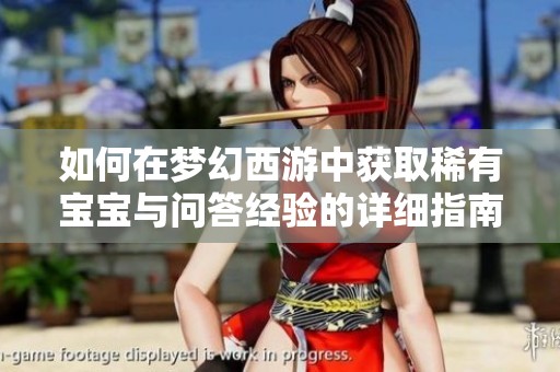 如何在梦幻西游中获取稀有宝宝与问答经验的详细指南
