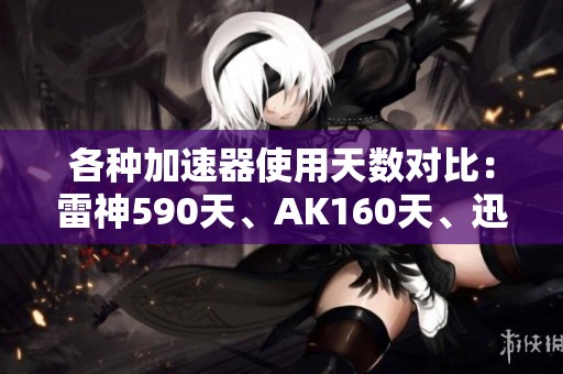 各种加速器使用天数对比：雷神590天、AK160天、迅游290天等