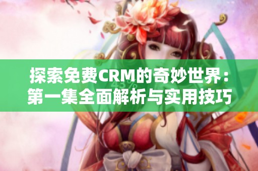 探索免费CRM的奇妙世界：第一集全面解析与实用技巧